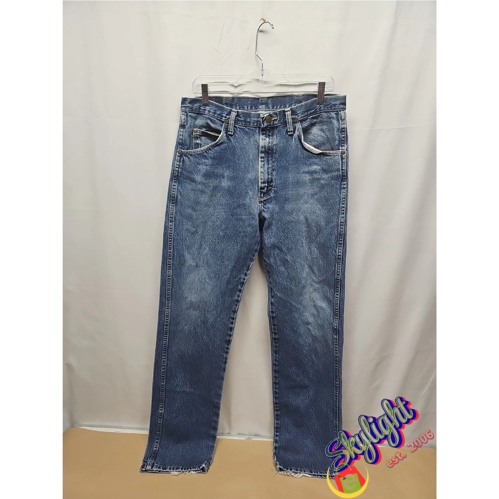 Wrangler Men's Regular Fit Straight Denim‎ Jeans Dark Wash Size 34X34 96501MR